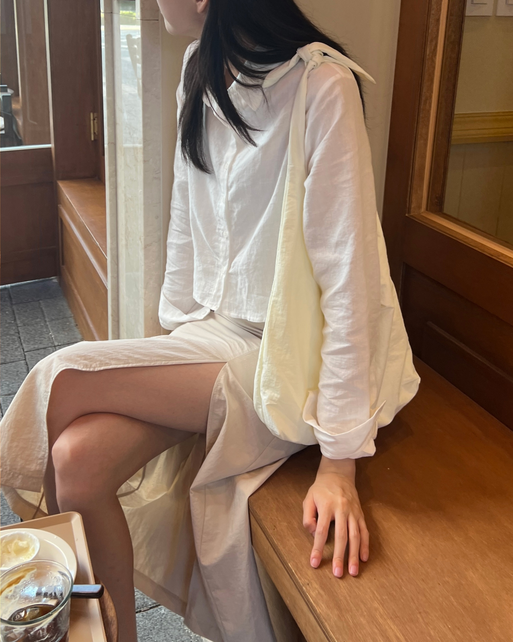 치마 모델 착용 이미지-S1L61